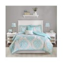 Damask Print Comforter Set
