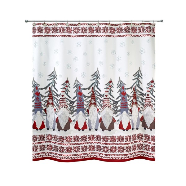 Christmas Holiday Printed Shower Curtain, 72