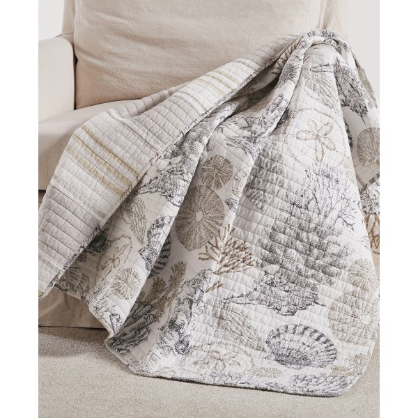 Caspian Sea Reversible Quilted Throw, 50