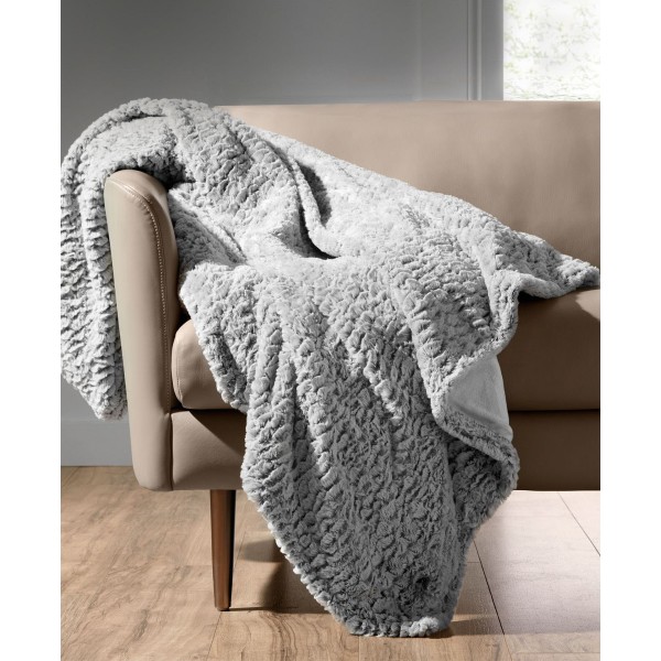 Faux Fur Heated Throw, 50