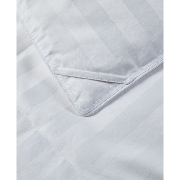 Goose Down All Season Damask Stripe Comforter, Twin