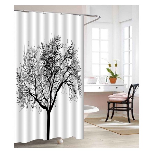 Luxury Premium Quality 3D Graphic Printed Bathroom Shower Curtain