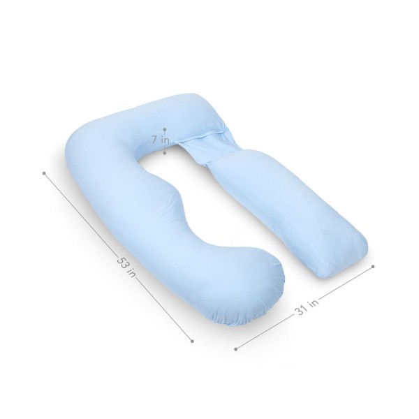 Pregnancy Pillow with Jersey Cover, U Shaped Full Body Pillow