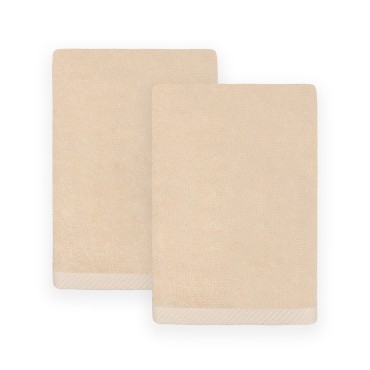 Autumn Embroidered Luxury 100% Cotton Hand Towels Set, 2 Piece