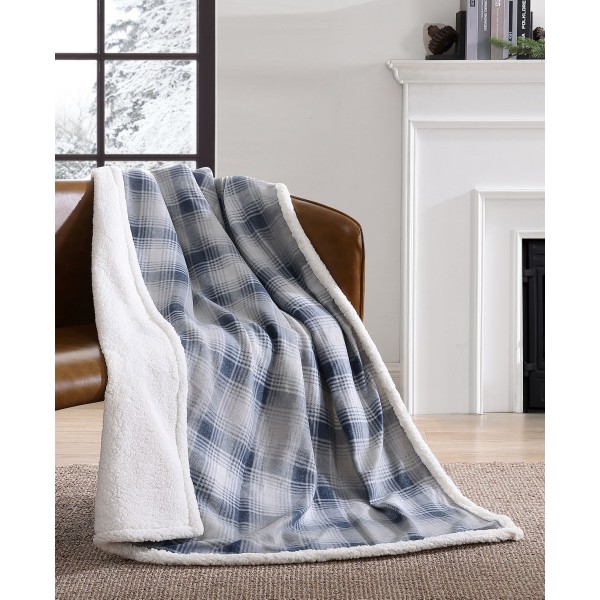 Ultra Soft Plush Fleece Reversible Oversized Throw Blanket, 70