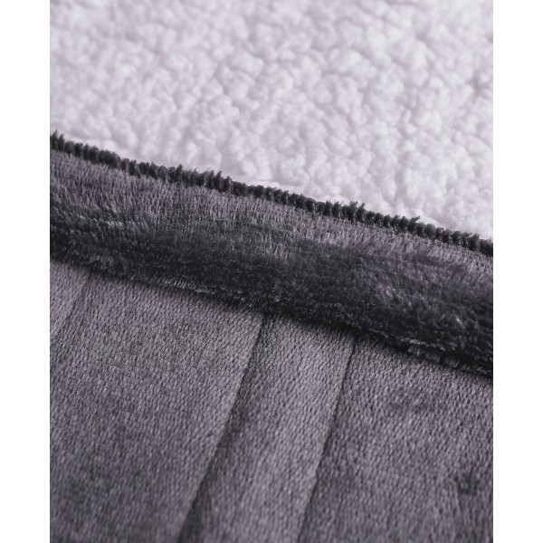 Reversible Heated Velour and Ivory Blanket, Twin