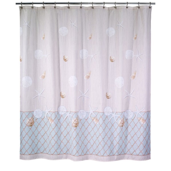 Seashell and Netting Shower Curtain, 72