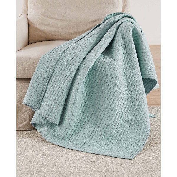Cross Stitch Reversible Quilted Throw, 50