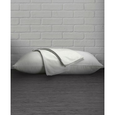 100% Cotton Percale Pillow Protector With Hidden Zipper (Set of 2) - Standard