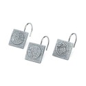 Galaxy Circle Shimmering Metallic 12-Pc. Shower Curtain Hooks