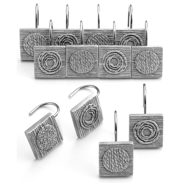 Galaxy Circle Shimmering Metallic 12-Pc. Shower Curtain Hooks