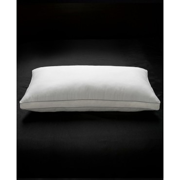 Memory Fiber Pillow 100% Cotton Luxurious Mesh Gusseted Shell All Sleeper Pillow - Standard