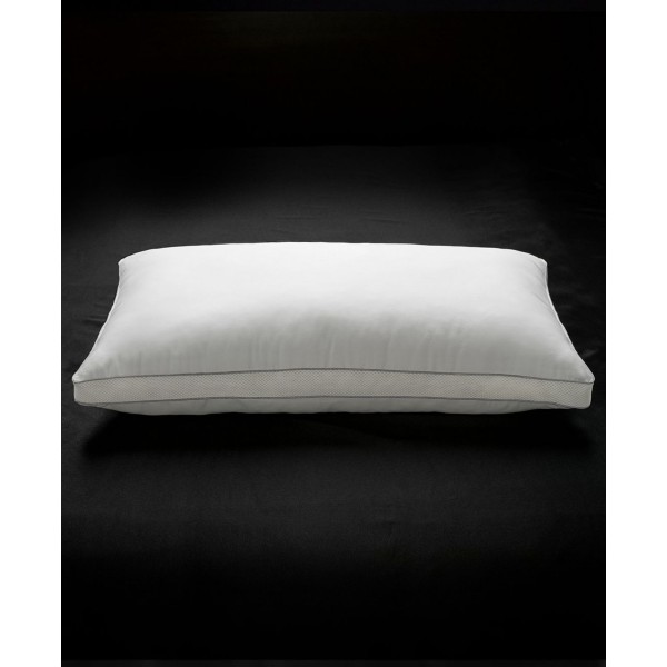 Memory Fiber Pillow 100% Cotton Luxurious Mesh Gusseted Shell All Sleeper Pillow - Standard