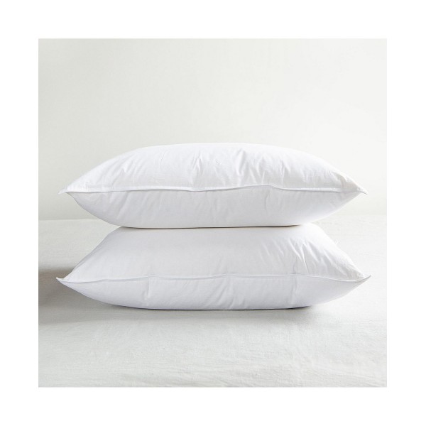 2 Pack Soft White Duck Feather & Down Bed Pillow