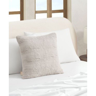 Textured Faux Fur Decorative Pillow, 20