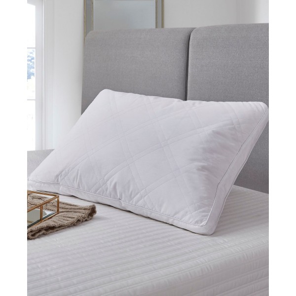 White Goose Feather & Down 233 Thread Count 100% Cotton 2-Pack Pillow, Jumbo
