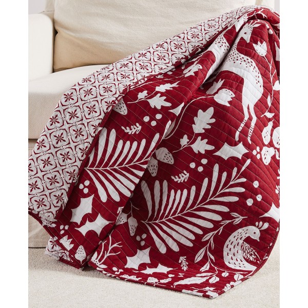 Green Quilted Throw, 50