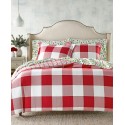 Red Check Flannel Comforter, Twin