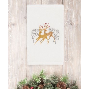 Christmas Deer 100% Cotton Hand Towels
