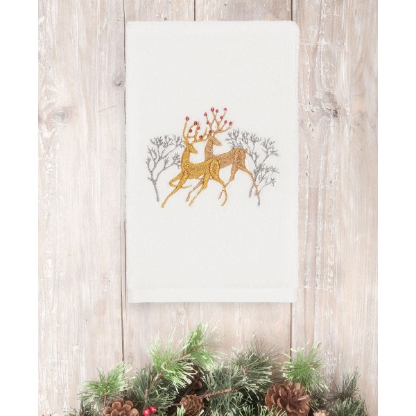 Christmas Deer 100% Cotton Hand Towels