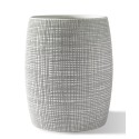 Embossed Porcelain Wastebasket