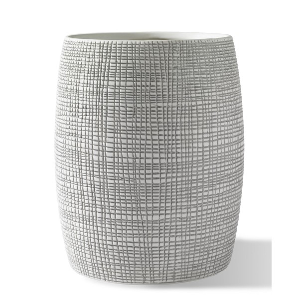 Embossed Porcelain Wastebasket