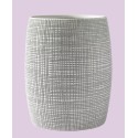 Embossed Porcelain Wastebasket