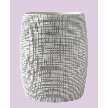 Embossed Porcelain Wastebasket