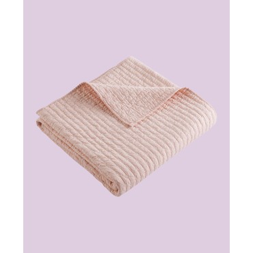 Home Cross Stitch Quilted Reversible Throw, 50