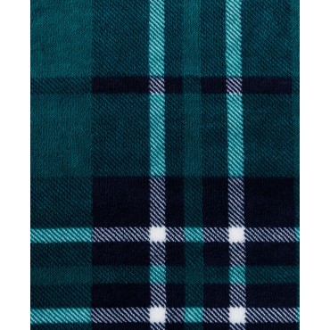 Plaid Plush Reversible Throw, 50