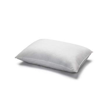 Soft Plush 100% Cotton Quilted Chevron Gel Fiber Stomach Sleeper Pillow - Standard