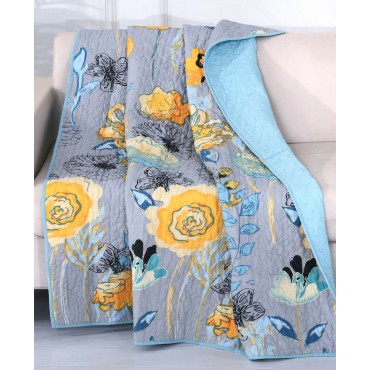 Watercolor Dream Quilted Throw, 50