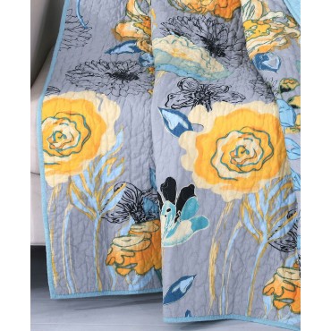 Watercolor Dream Quilted Throw, 50