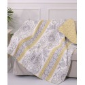 Damask Reversible Quilted Throw, 50