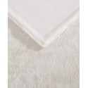 Solid Natural Faux Fur Reversible Throw, 60