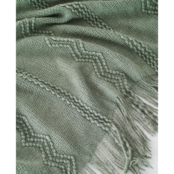 Texture Triple Zig-Zag Lightweight Throw, 50
