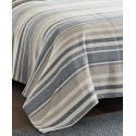 Herringbone Stripe Blue Twin Blanket
