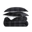 Grid Oversized 3 Piece Comforter Set, King