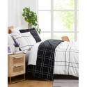 Grid Oversized 3 Piece Comforter Set, King